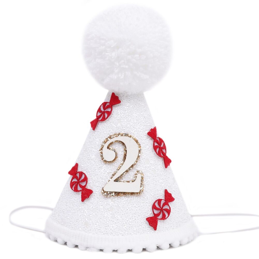 9731 2nd Birthday Candy Hat - Two Years Old Christmas Decorations, Cake